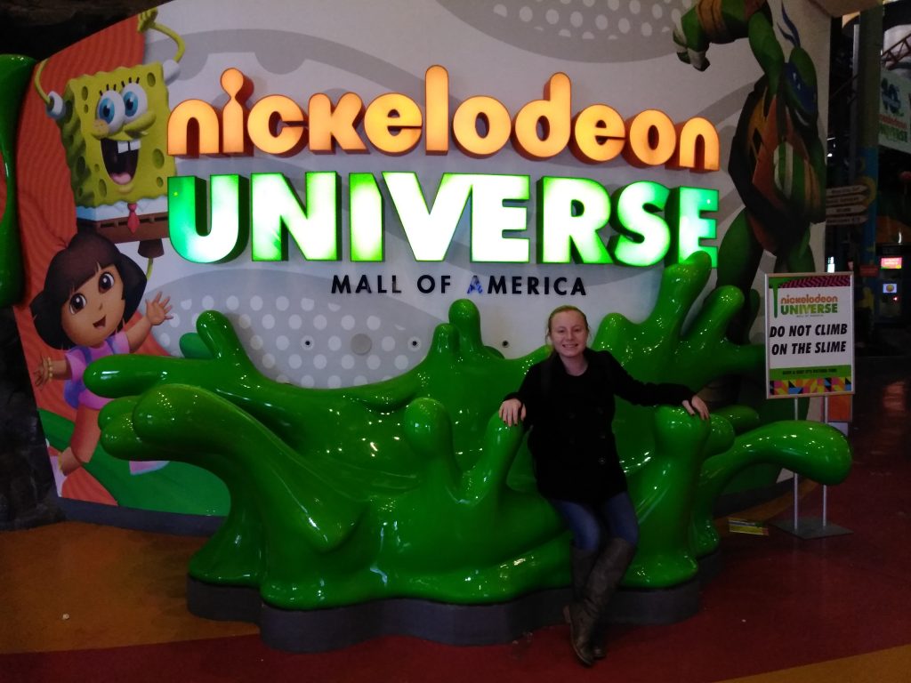 Teen girl at Nickelodeon Universe at Mall of America