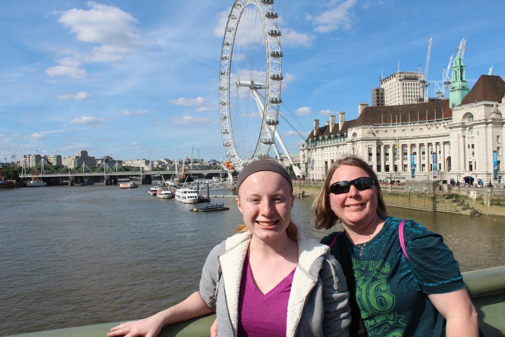 Mom and Daughter by London Eye