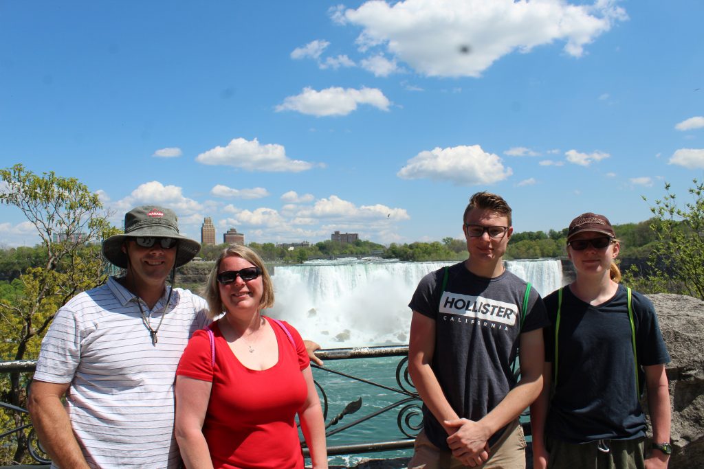 Family at Niagara Fall, Canada