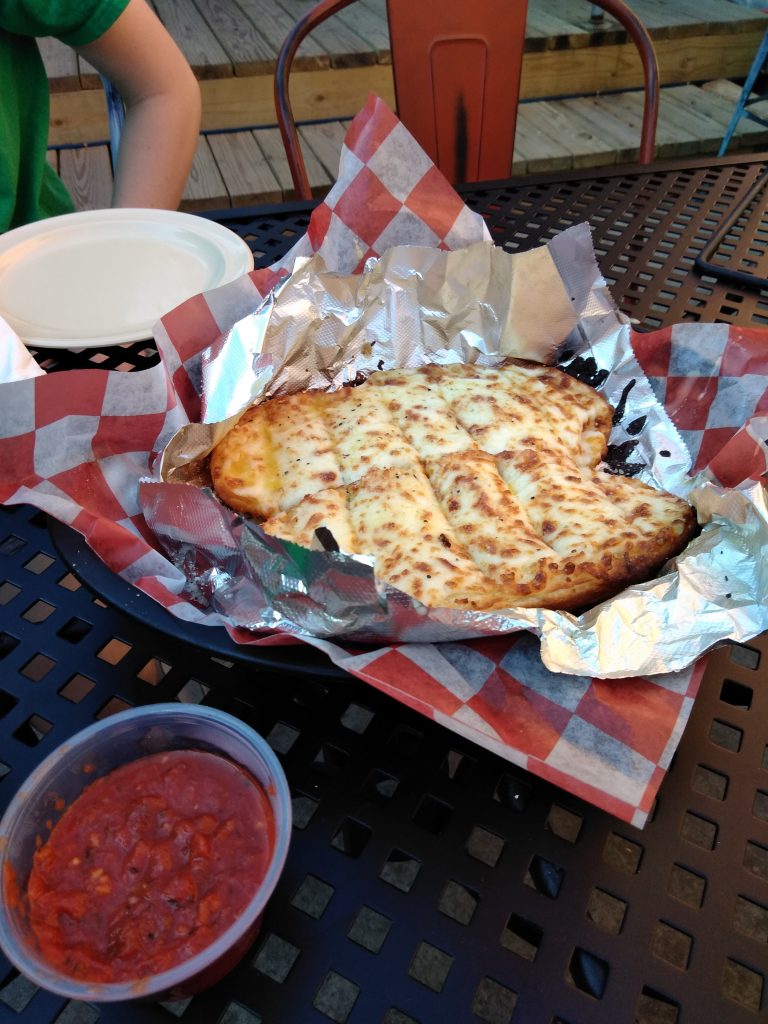 Franklin Street Pizza Factory cheesy bread