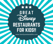 the best Disney restaurants for kids