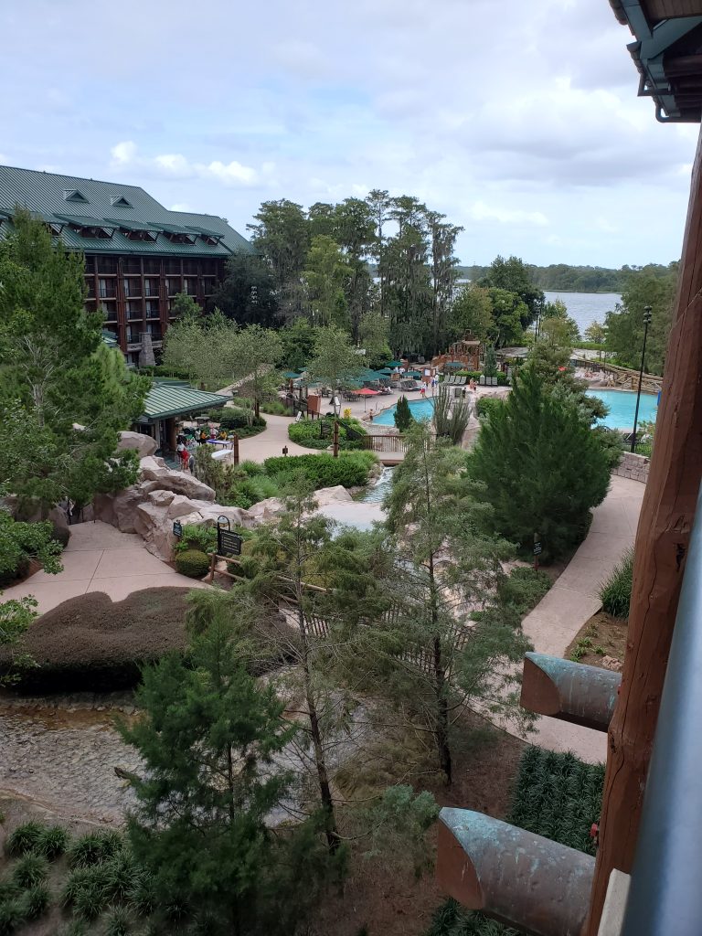 Disney Wilderness Lodge view from main building