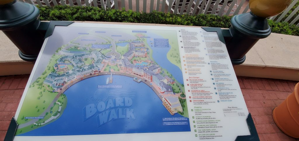 map of Disney's Boardwalk