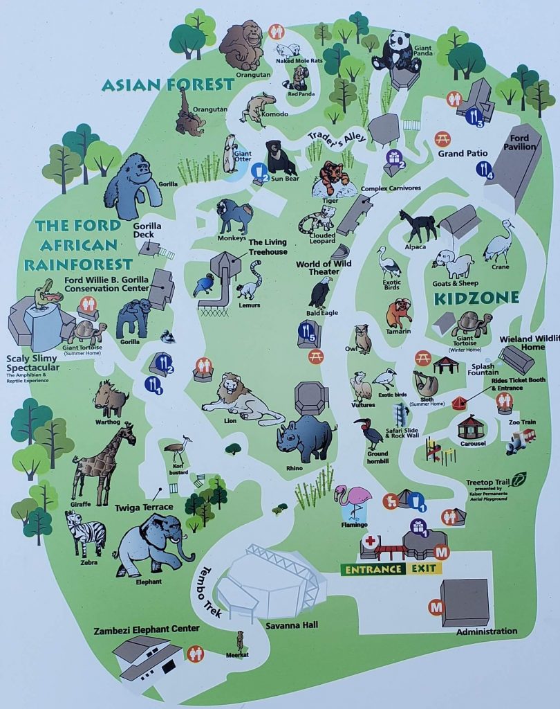 Zoo Atlanta Map 810x1024 