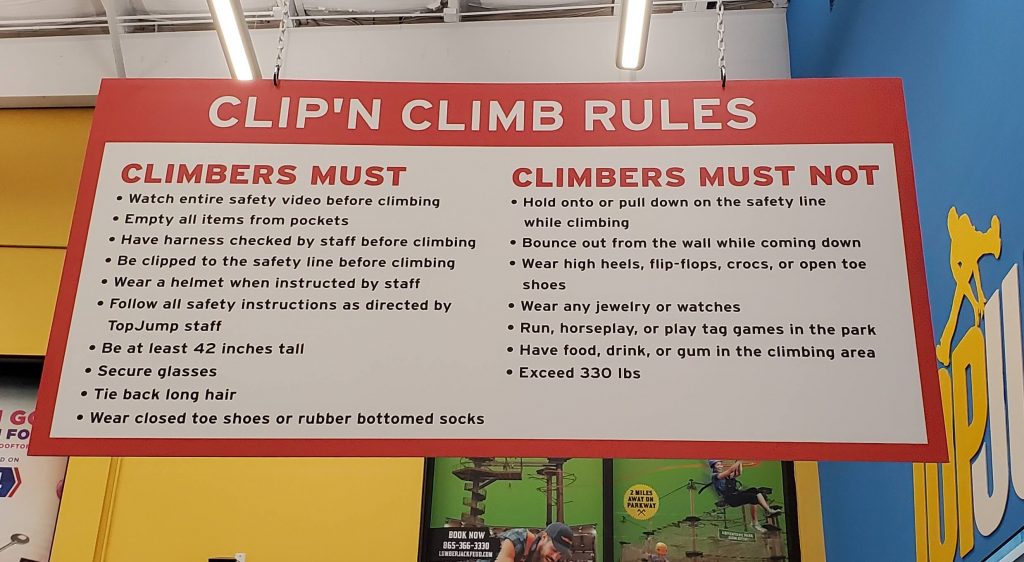 Top Jump rules